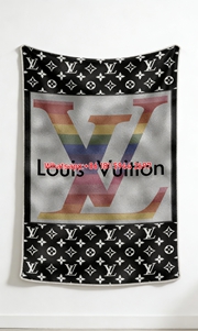 LV Rainbow Monogram Blanket LV Pride Striped Throw IMG_3280
